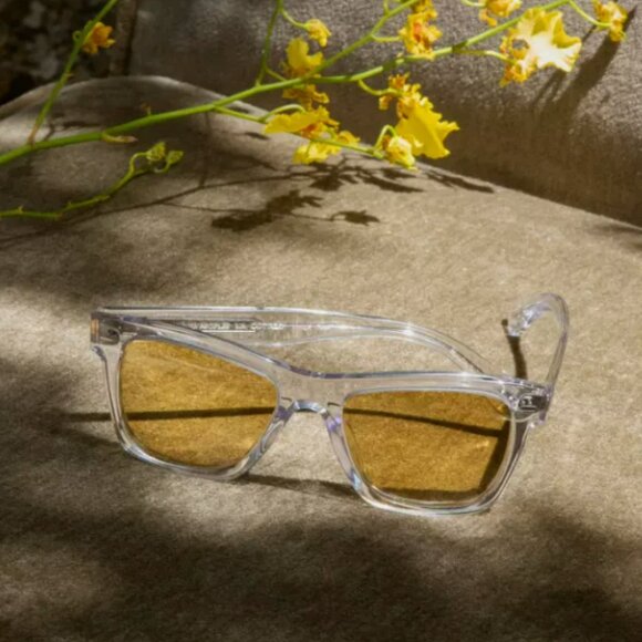 OLIVER PEOPLES OLIVER SUN LIMITED EDITION 54mm in Crystal/ Yellow MSRP$584 IVER - Picture 1 of 16